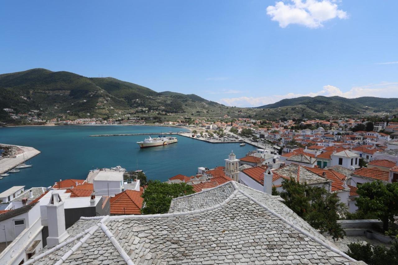 Villea Seaview Apartments Skopelos Town Bagian luar foto