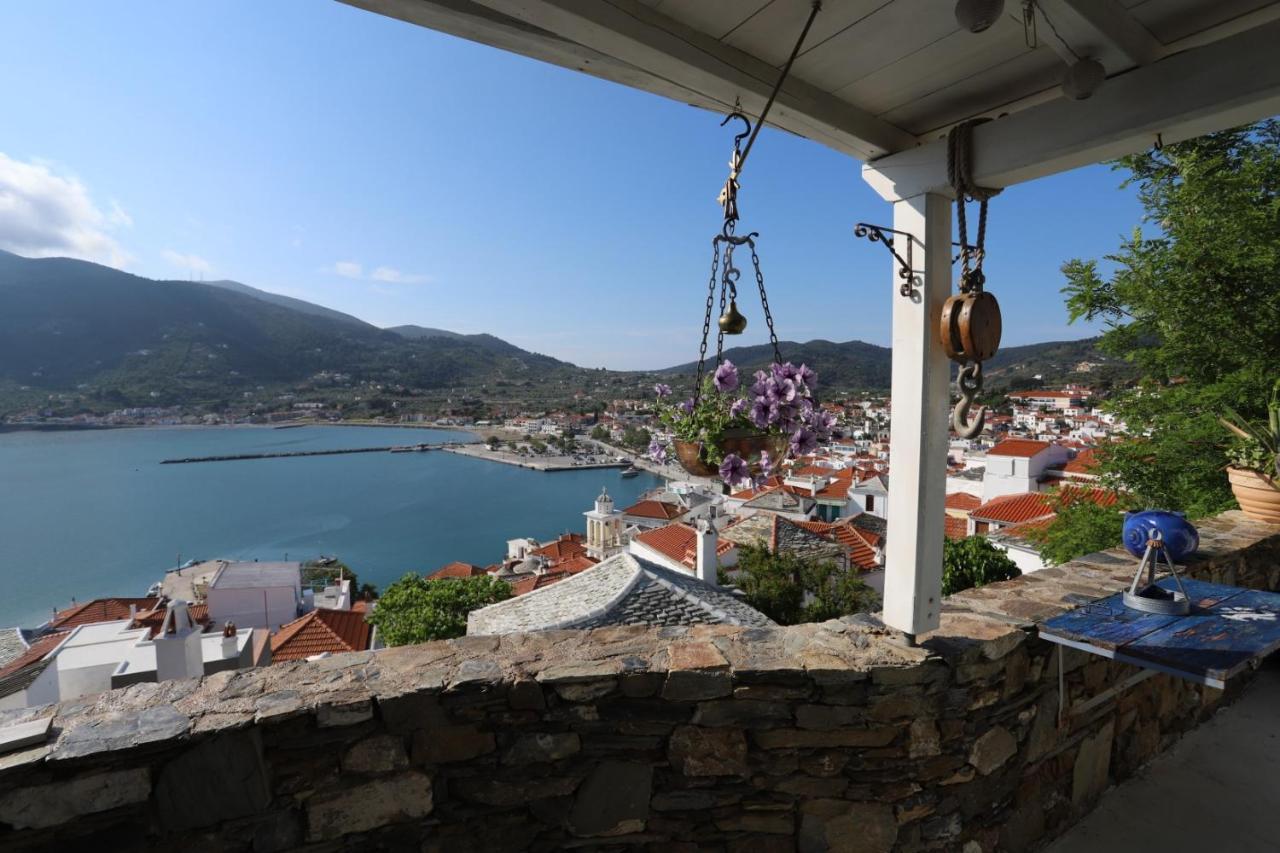 Villea Seaview Apartments Skopelos Town Bagian luar foto