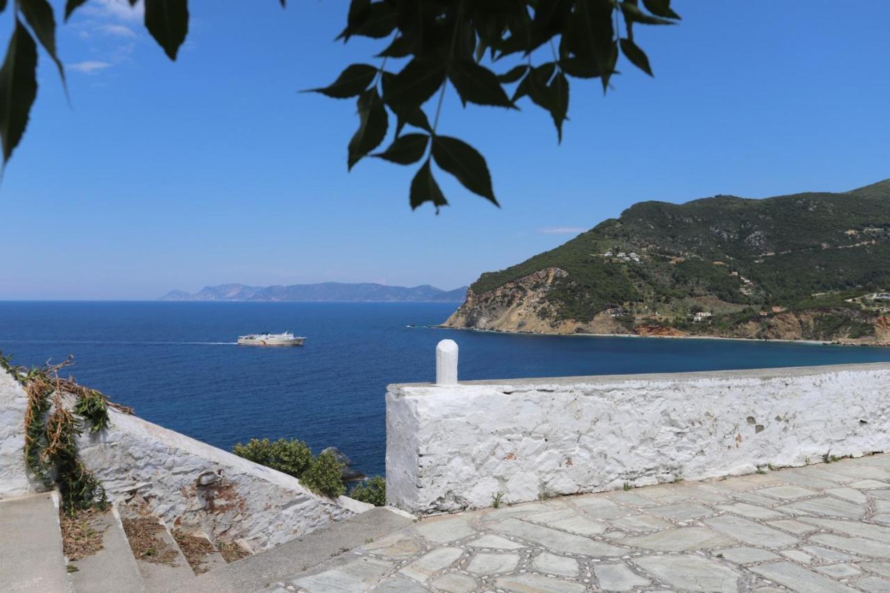 Villea Seaview Apartments Skopelos Town Bagian luar foto
