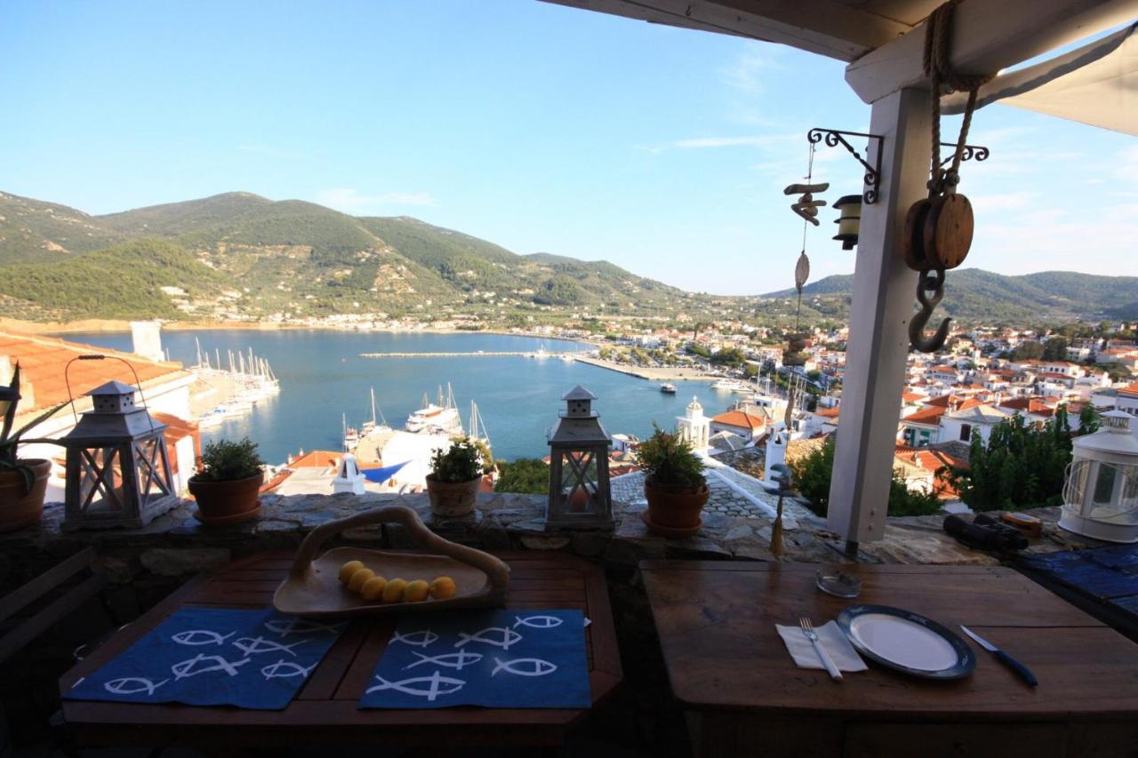 Villea Seaview Apartments Skopelos Town Bagian luar foto