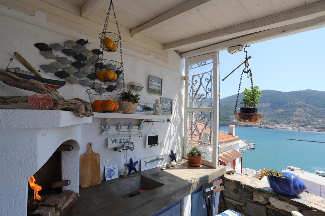 Villea Seaview Apartments Skopelos Town Bagian luar foto